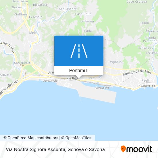 Mappa Via Nostra Signora Assunta