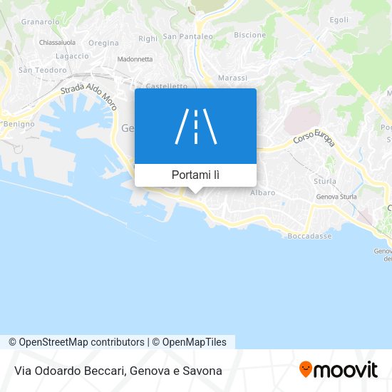 Mappa Via Odoardo Beccari