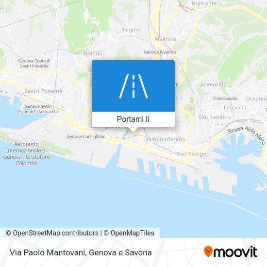 Mappa Via Paolo Mantovani