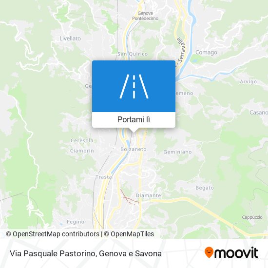Mappa Via Pasquale Pastorino