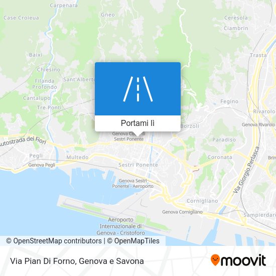 Mappa Via Pian Di Forno