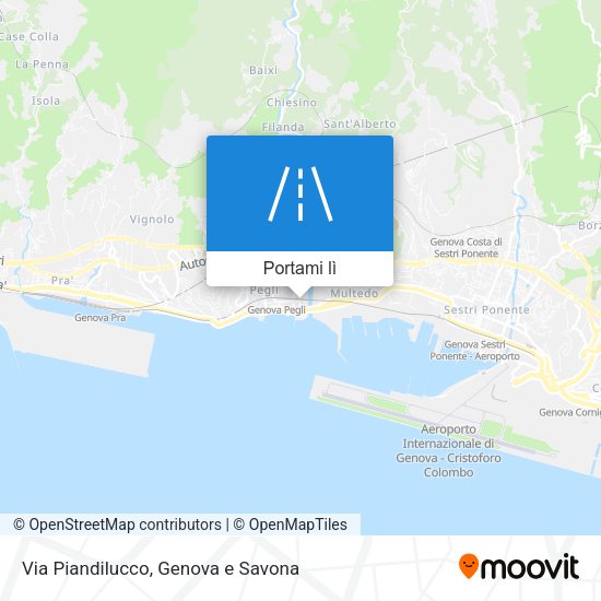 Mappa Via Piandilucco