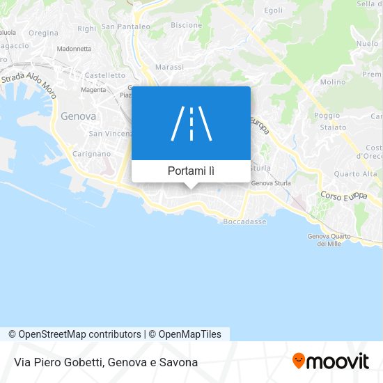 Mappa Via Piero Gobetti