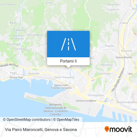 Mappa Via Piero Maroncelli