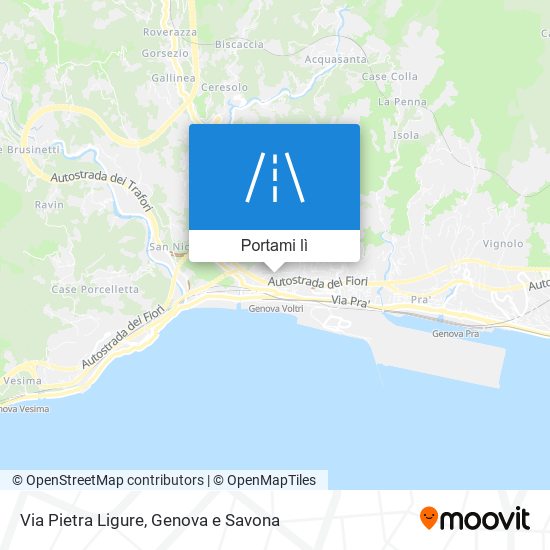 Mappa Via Pietra Ligure