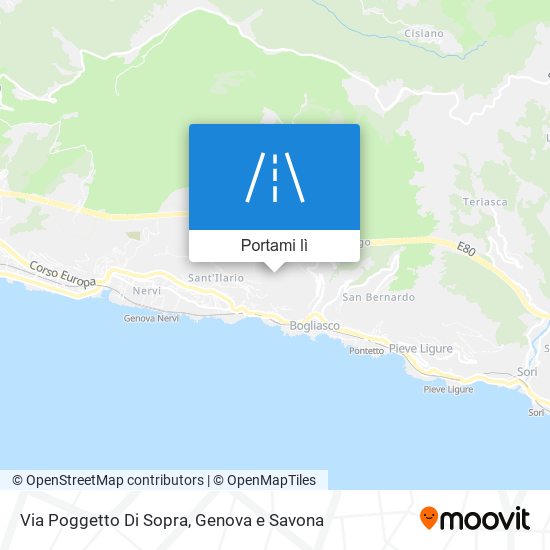 Mappa Via Poggetto Di Sopra