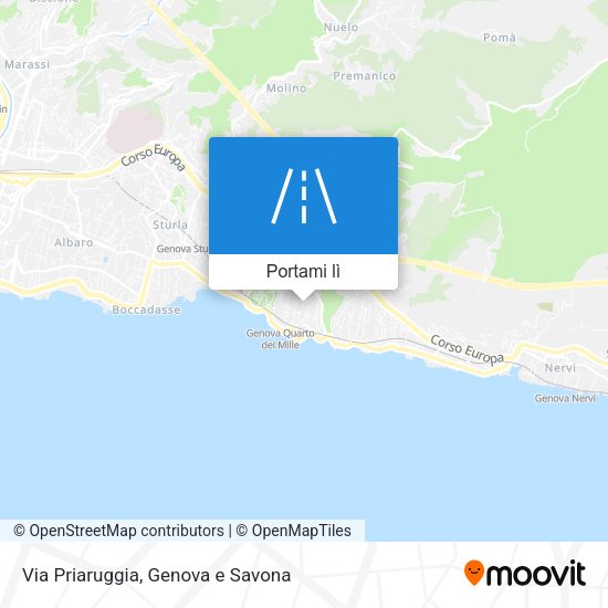 Mappa Via Priaruggia