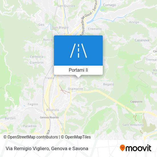 Mappa Via Remigio Vigliero