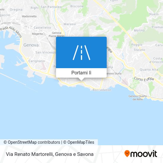 Mappa Via Renato Martorelli