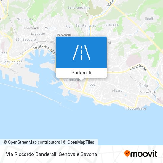 Mappa Via Riccardo Banderali