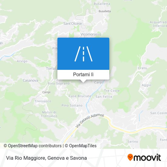 Mappa Via Rio Maggiore
