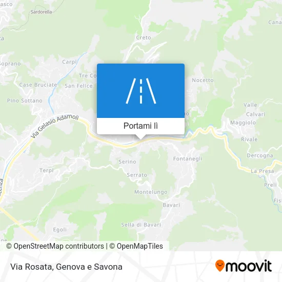 Mappa Via Rosata