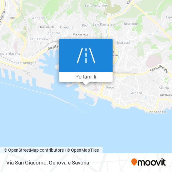 Mappa Via San Giacomo