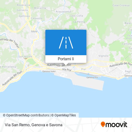 Mappa Via San Remo