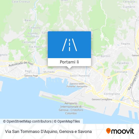 Mappa Via San Tommaso D'Aquino