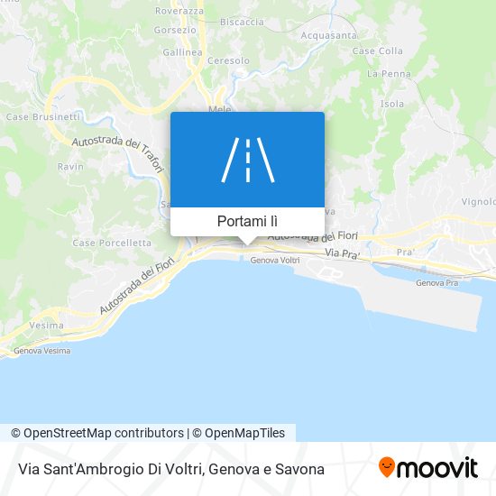 Mappa Via Sant'Ambrogio Di Voltri