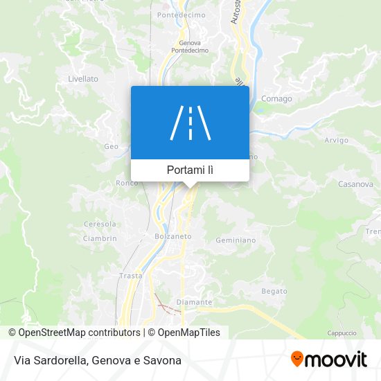 Mappa Via Sardorella