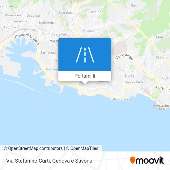 Mappa Via Stefanino Curti