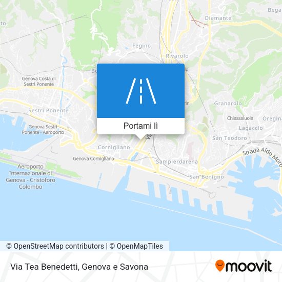 Mappa Via Tea Benedetti