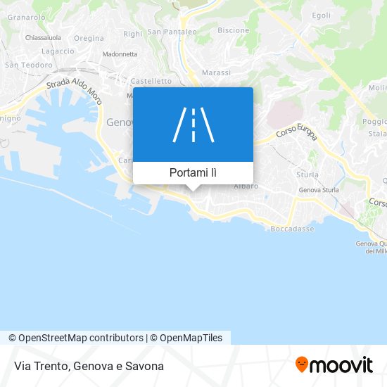 Mappa Via Trento