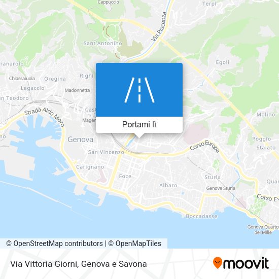 Mappa Via Vittoria Giorni