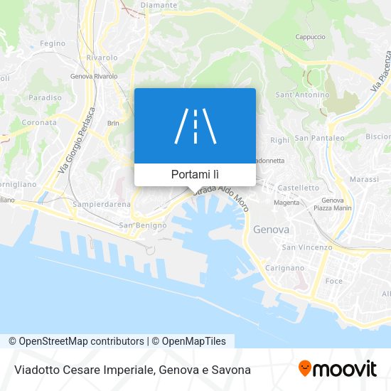 Mappa Viadotto Cesare Imperiale