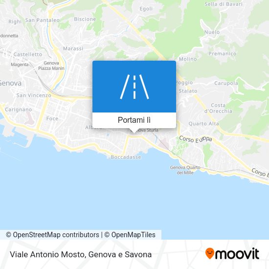 Mappa Viale Antonio Mosto