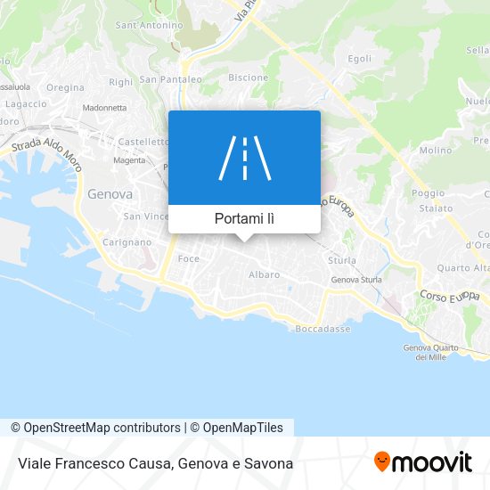 Mappa Viale Francesco Causa