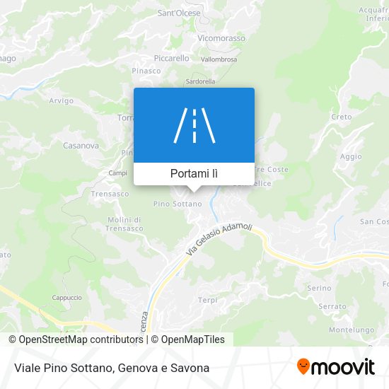 Mappa Viale Pino Sottano