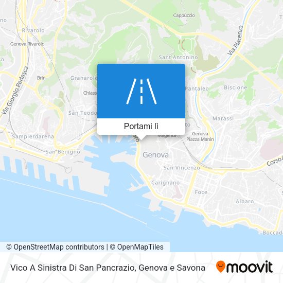 Mappa Vico A Sinistra Di San Pancrazio