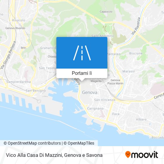 Mappa Vico Alla Casa Di Mazzini