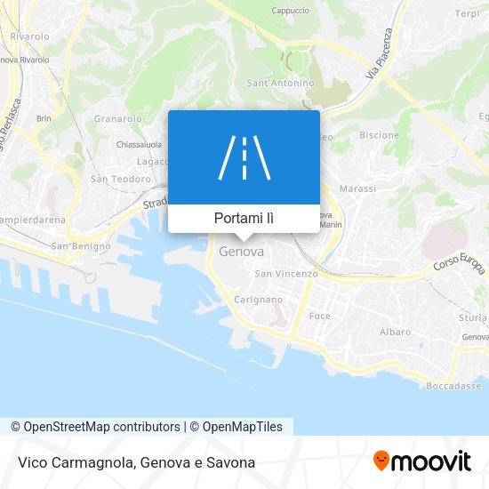 Mappa Vico Carmagnola