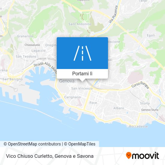 Mappa Vico Chiuso Curletto