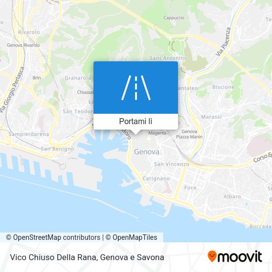 Mappa Vico Chiuso Della Rana