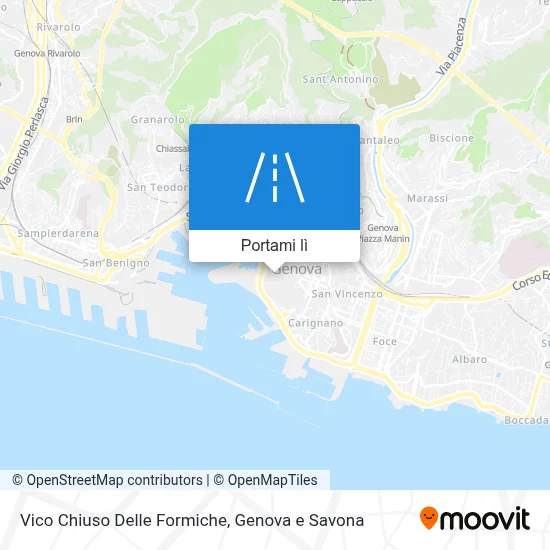 Mappa Vico Chiuso Delle Formiche