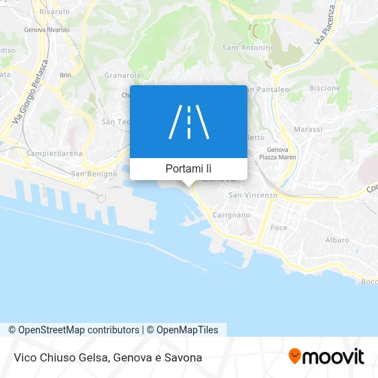 Mappa Vico Chiuso Gelsa