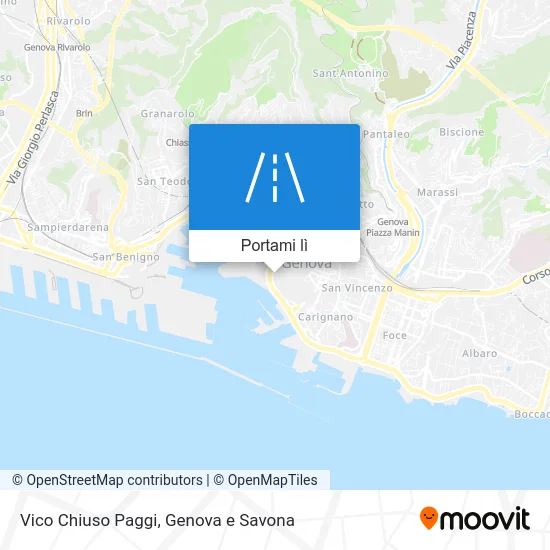 Mappa Vico Chiuso Paggi