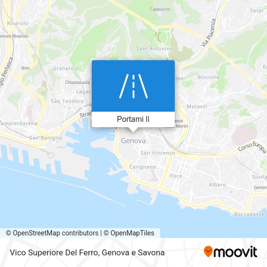 Mappa Vico Superiore Del Ferro