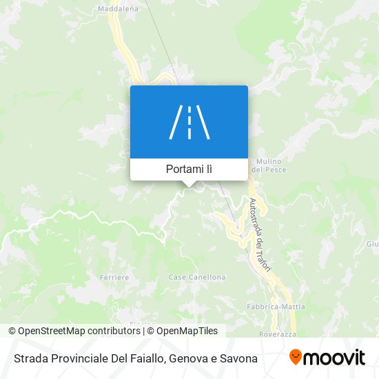 Mappa Strada Provinciale Del Faiallo