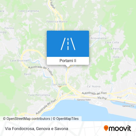 Mappa Via Fondocrosa