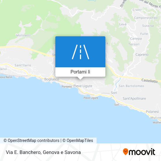 Mappa Via E. Banchero