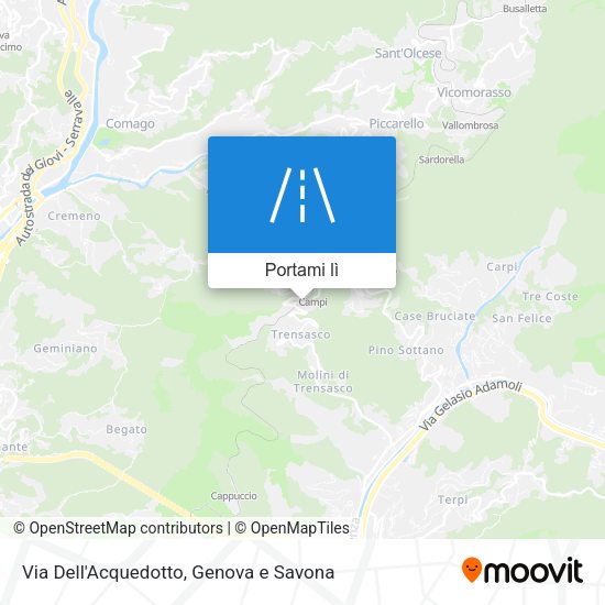 Mappa Via Dell'Acquedotto