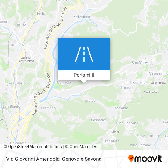 Mappa Via Giovanni Amendola