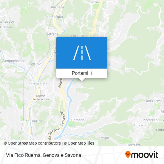 Mappa Via Fico Ruemà