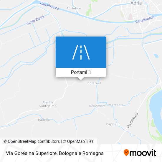 Mappa Via Goresina Superiore