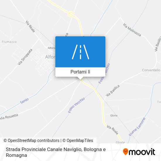 Mappa Strada Provinciale Canale Naviglio