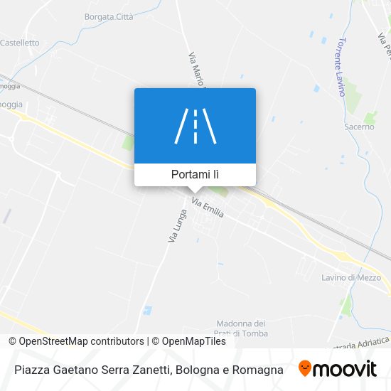 Mappa Piazza Gaetano Serra Zanetti