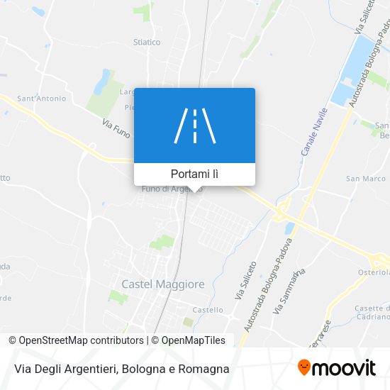 Mappa Via Degli Argentieri
