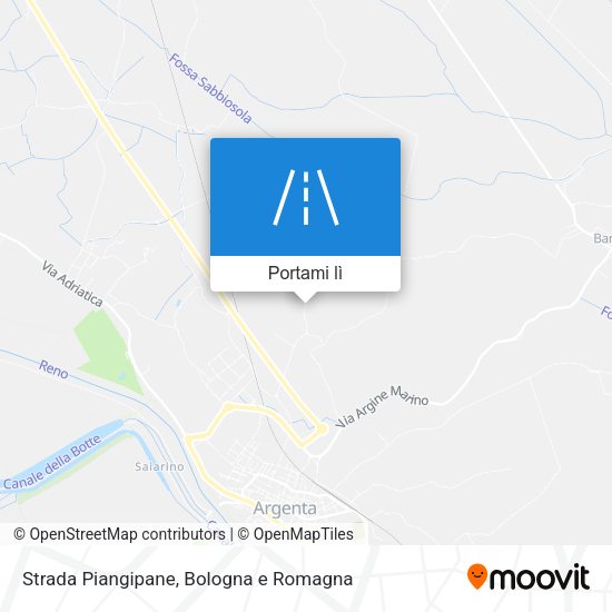 Mappa Strada Piangipane
