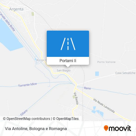 Mappa Via Antoline